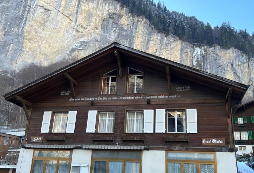 Chalet Maithili Lauterbrunnen -152-Year-Old Majestic Chalet Buitenkant foto