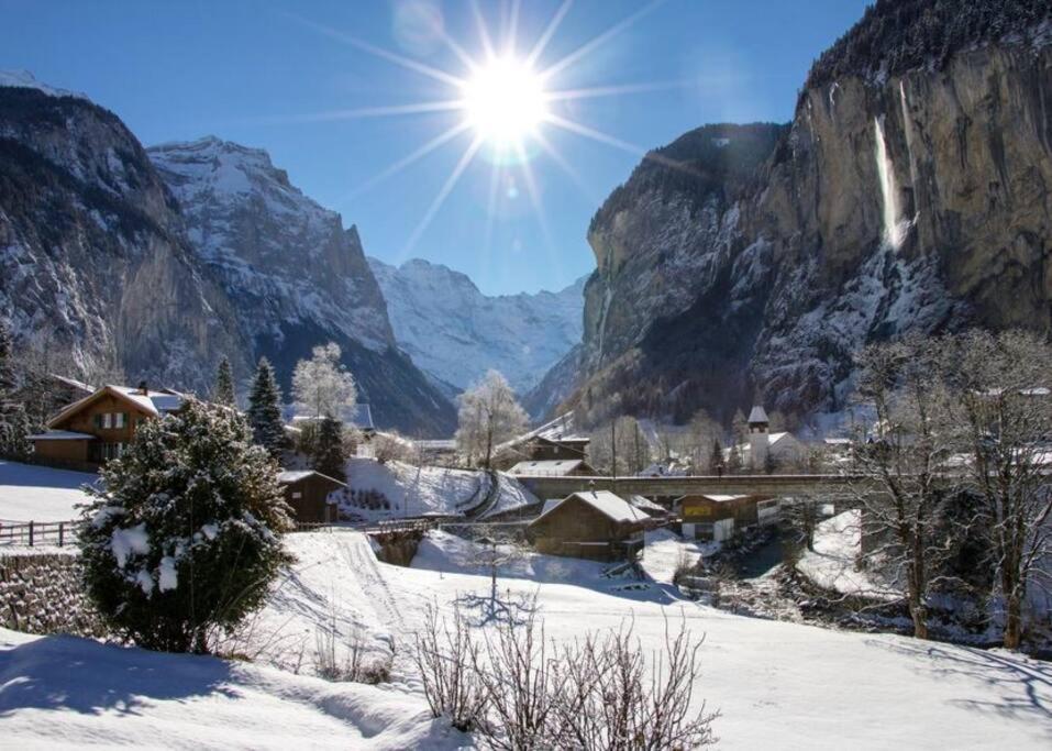 Chalet Maithili Lauterbrunnen -152-Year-Old Majestic Chalet Buitenkant foto