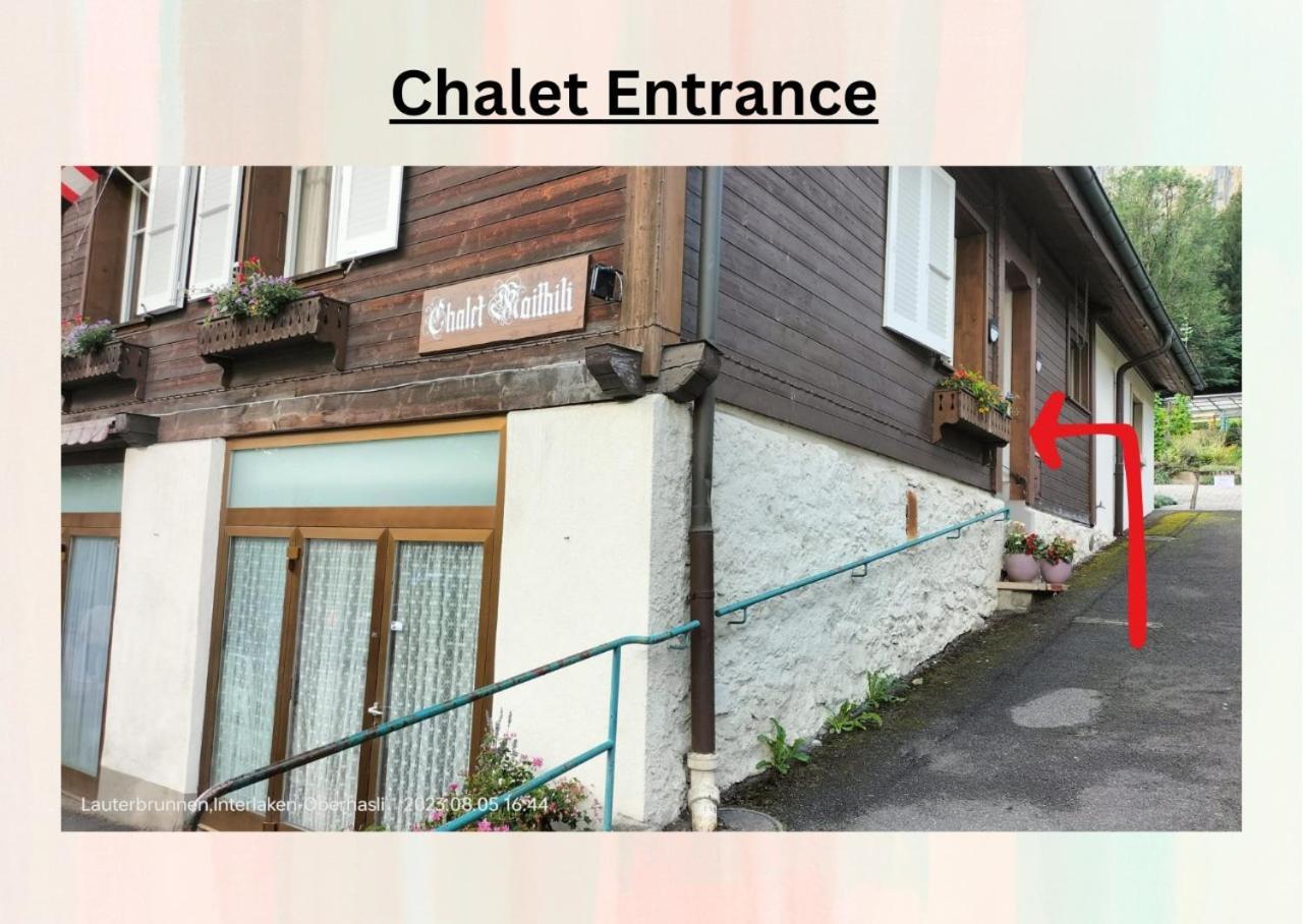 Chalet Maithili Lauterbrunnen -152-Year-Old Majestic Chalet Buitenkant foto