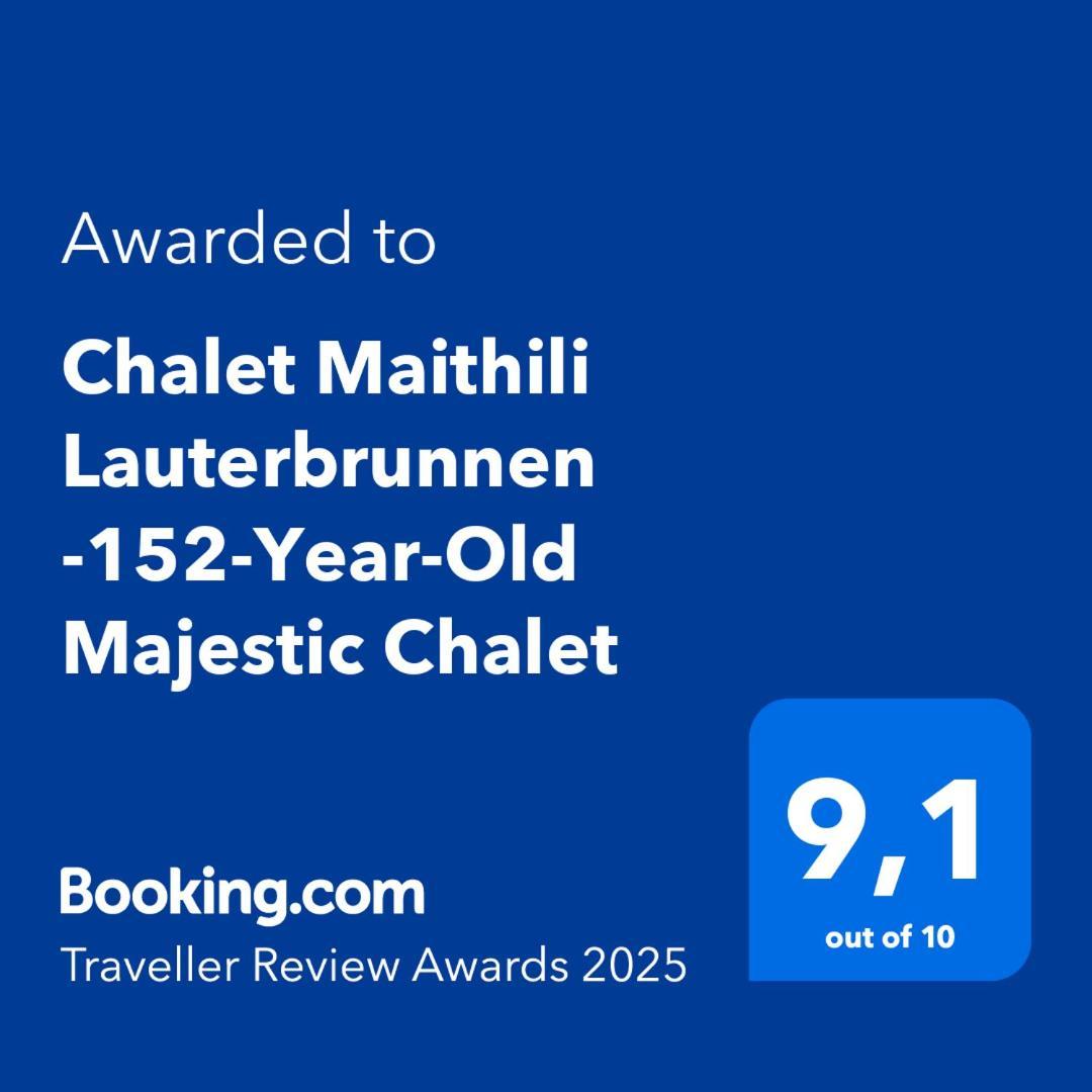 Chalet Maithili Lauterbrunnen -152-Year-Old Majestic Chalet Buitenkant foto
